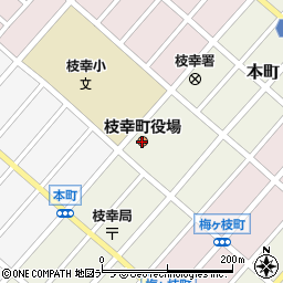 枝幸町役場　町民課周辺の地図