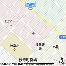 宗谷新聞社枝幸支局周辺の地図