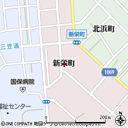 北海道枝幸郡枝幸町新栄町周辺の地図