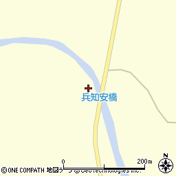 兵知安橋周辺の地図