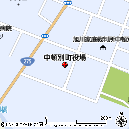 中頓別町役場　総務課政策経営室周辺の地図