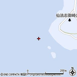 仙法志崎周辺の地図