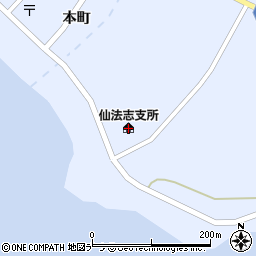 利尻町仙法志支所周辺の地図
