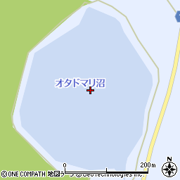 オタドマリ沼周辺の地図