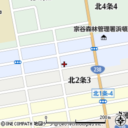 北海道枝幸郡浜頓別町北３条3丁目14周辺の地図