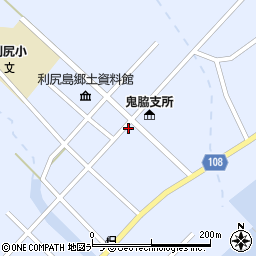 利尻富士町役場　鬼脇公民館周辺の地図