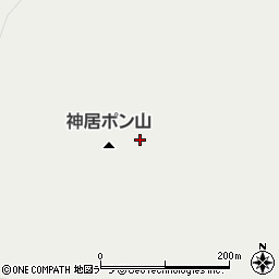 神居ポン山周辺の地図