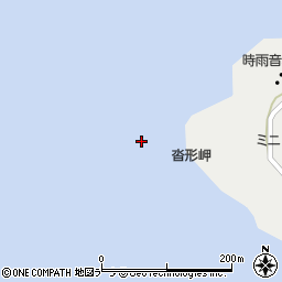沓形岬周辺の地図