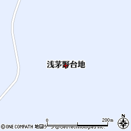 北海道猿払村（宗谷郡）浅茅野台地周辺の地図