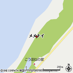 北海道稚内市抜海村メメナイ周辺の地図