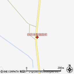 自然体験施設前周辺の地図