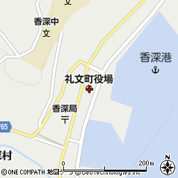 北海道礼文郡礼文町周辺の地図