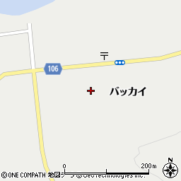 北海道稚内市抜海村バッカイ周辺の地図