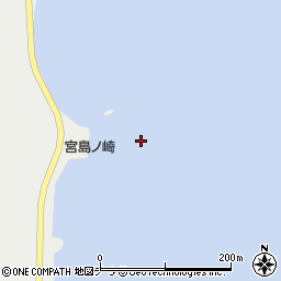 宮島ノ崎周辺の地図