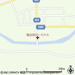 鬼志別ターミナル周辺の地図