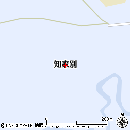 北海道猿払村（宗谷郡）知来別周辺の地図