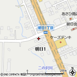 〒097-0015 北海道稚内市朝日の地図