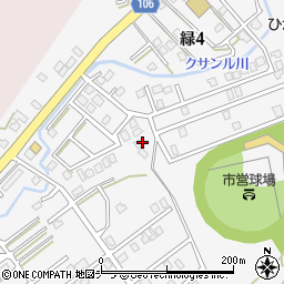 北海道稚内市緑4丁目12周辺の地図