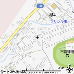 北海道稚内市緑4丁目12-16周辺の地図