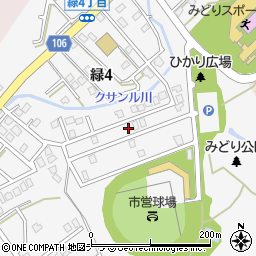 北海道稚内市緑4丁目9-12周辺の地図