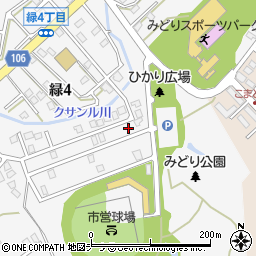 北海道稚内市緑4丁目9-6周辺の地図