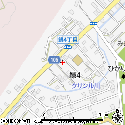 北海道稚内市緑4丁目6-2周辺の地図