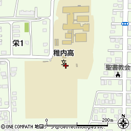 北海道稚内市栄周辺の地図