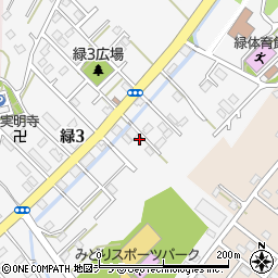北海道稚内市緑3丁目5-3周辺の地図