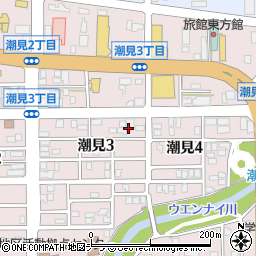 北海道稚内市潮見周辺の地図