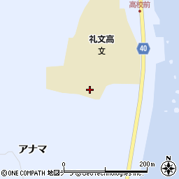 北海道礼文郡礼文町船泊村ヲチカフナイ周辺の地図