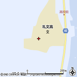 礼文高校周辺の地図