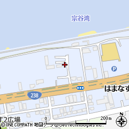 北海道稚内市はまなす周辺の地図