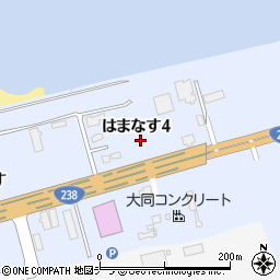 マルハン稚内店周辺の地図