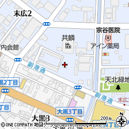 藤建設株式会社　稚内事業部車両部周辺の地図