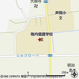 北海道稚内養護学校周辺の地図