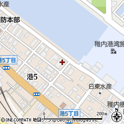 稚内丸善株式会社　資材部周辺の地図
