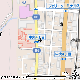日本調剤稚内中央薬局周辺の地図