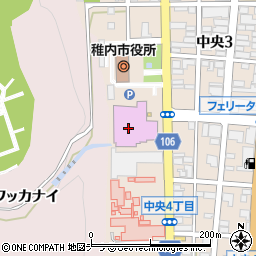 稚内総合文化センター　大ホール周辺の地図