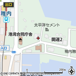 稚内青果市場周辺の地図