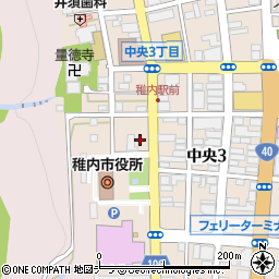 北海道銀行稚内支店周辺の地図