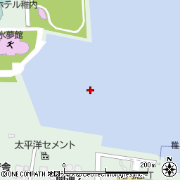 稚内港周辺の地図