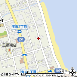 北海道稚内市宝来2丁目周辺の地図