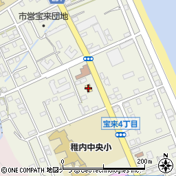 セイコーマート宝来店周辺の地図