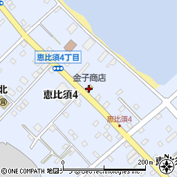 金子商店周辺の地図