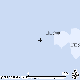 ゴロタ岬周辺の地図