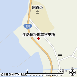 稚内市生活福祉部宗谷支所周辺の地図