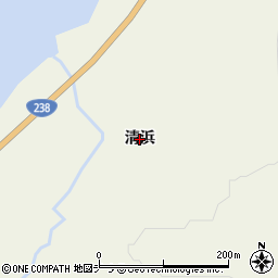 北海道稚内市宗谷村（清浜）周辺の地図