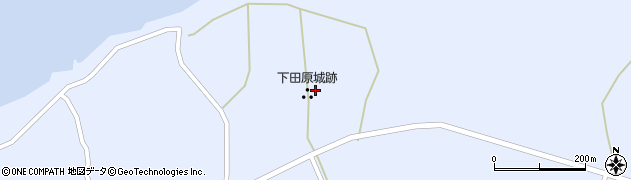 下田原城跡周辺の地図