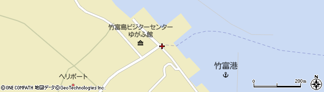 竹富港周辺の地図