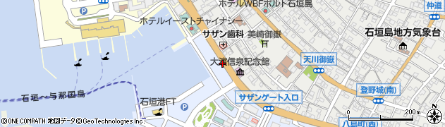 大浜信泉記念館前周辺の地図